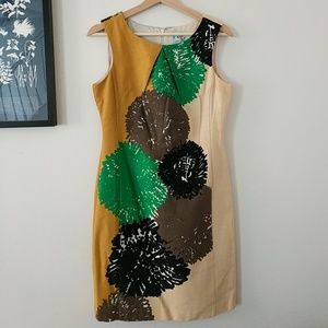 Anthropologie 60s style sheath dress
